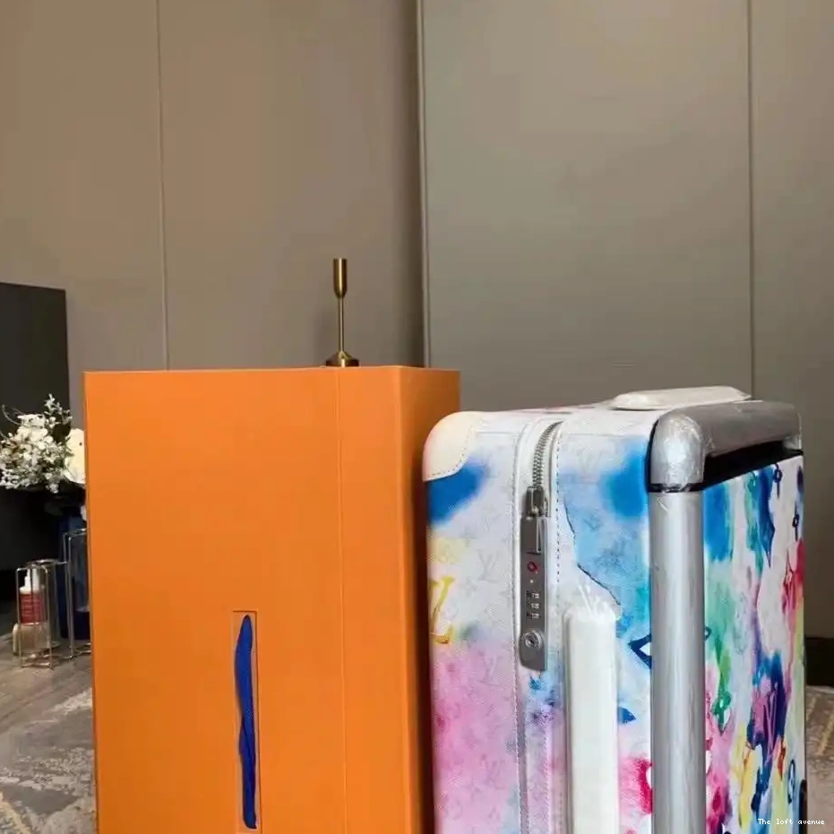 MONOGRAM SUITCASE CUSTOM 37L WATERCOLOUR HORIZON 55 0514